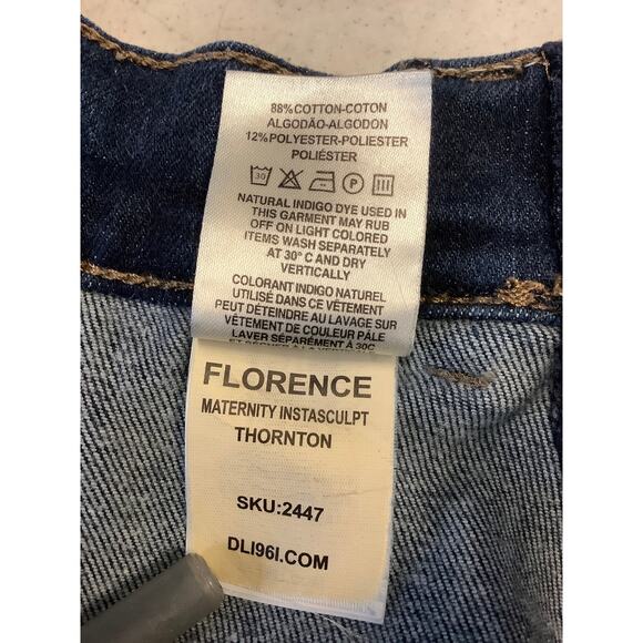 DL1961 Women's 28 Thornton Florence Maternity Instasculpt Ankle Jeans O10-14 - Picture 7 of 7